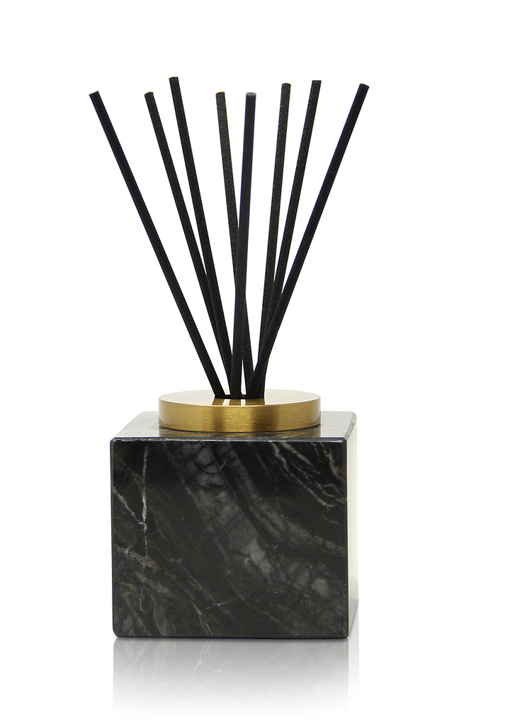 Black Marble Reed Diffuser, "Cold Water" Scent