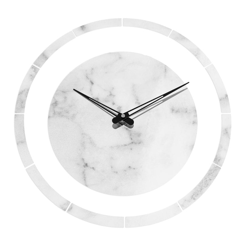 Lucite Marble Wall Clock