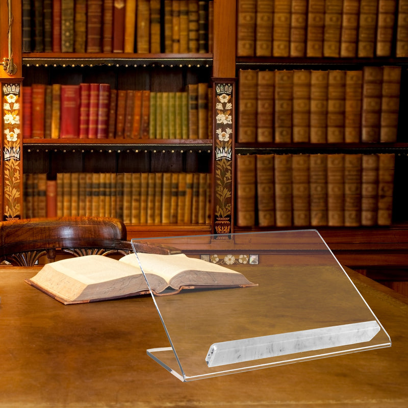 Lucite Tabletop Shtender with Marbled Ledge