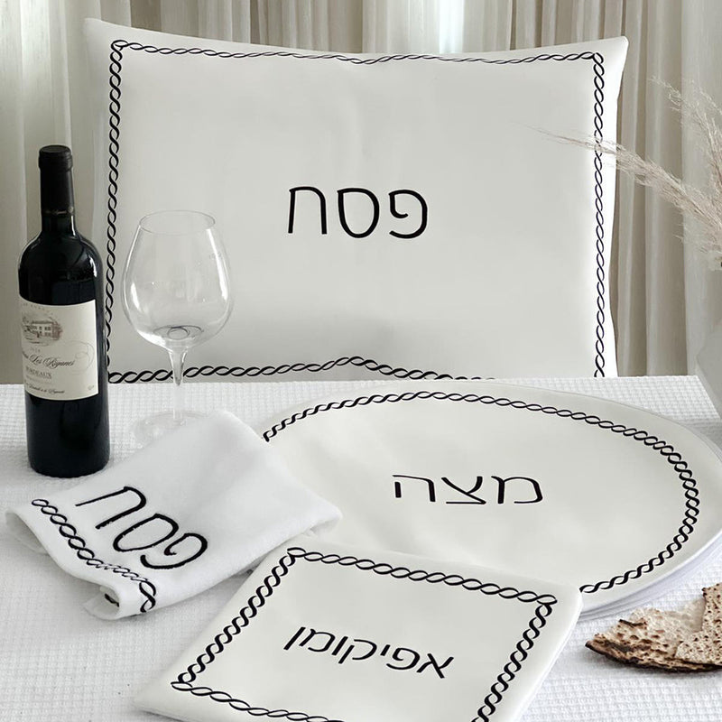 Seder Set Braided Design with Towel