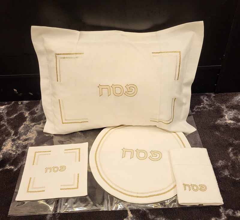 Double Embroidered 4pc Pesach Set