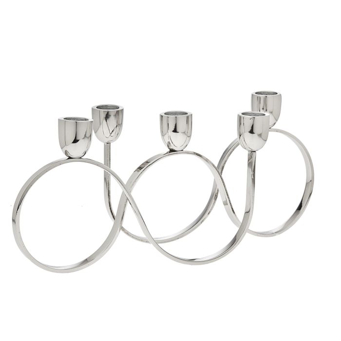 5 Light Nickel Candelabra