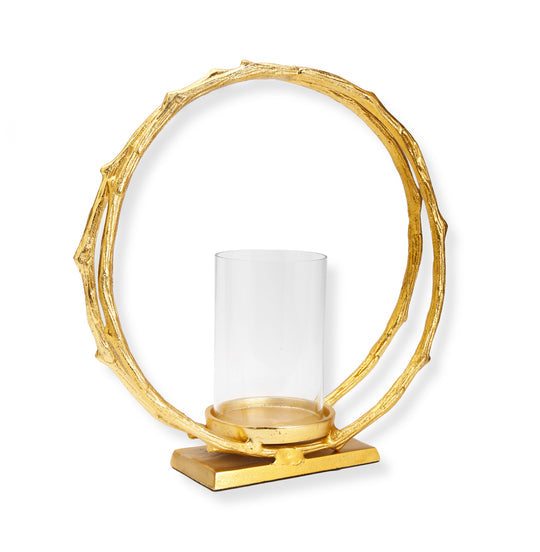 Round Circle Hurricane Candle Holder