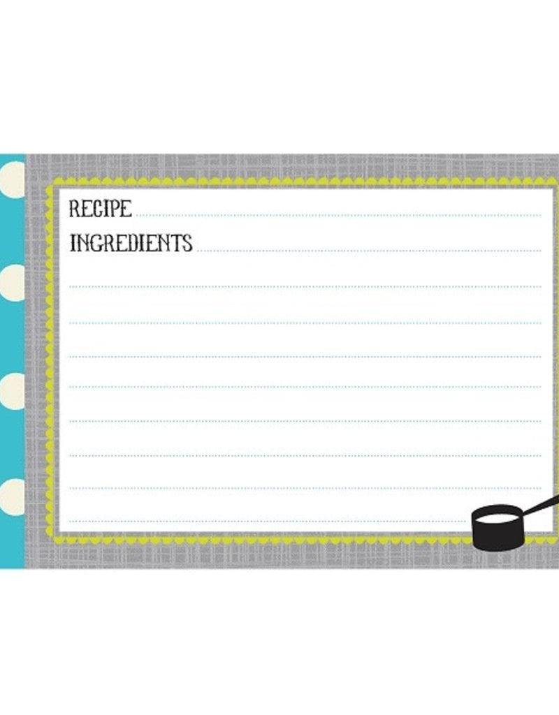 KITCHEN GEAR RECIPE CARDS