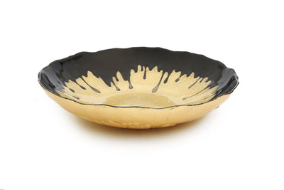 11.75"D Gold Dipped Salad Bowl