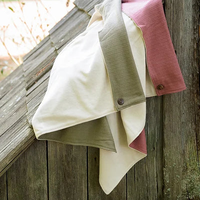 Pink Knit Pocket Footie Set