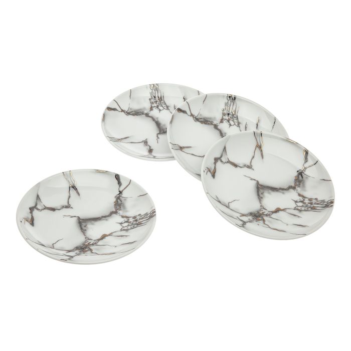 Marble Dessert Plates 6"- Set of 4