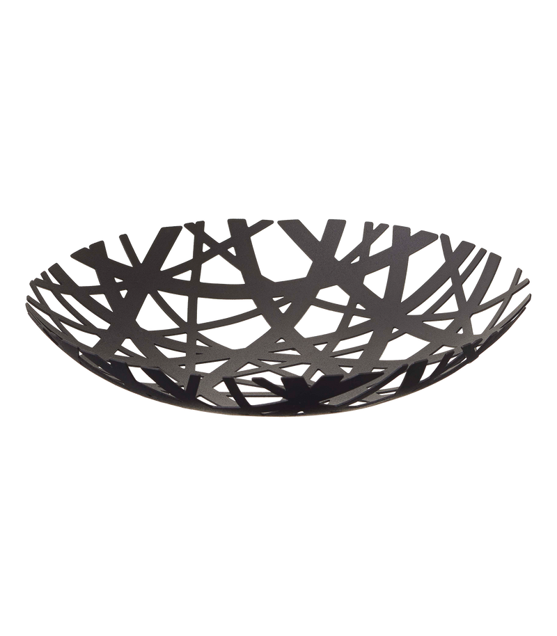 Birds Nest Woven Metal Fruit Basket Bowl