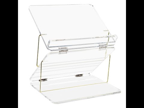 Clear Lucite Foldable Tabletop Shtender