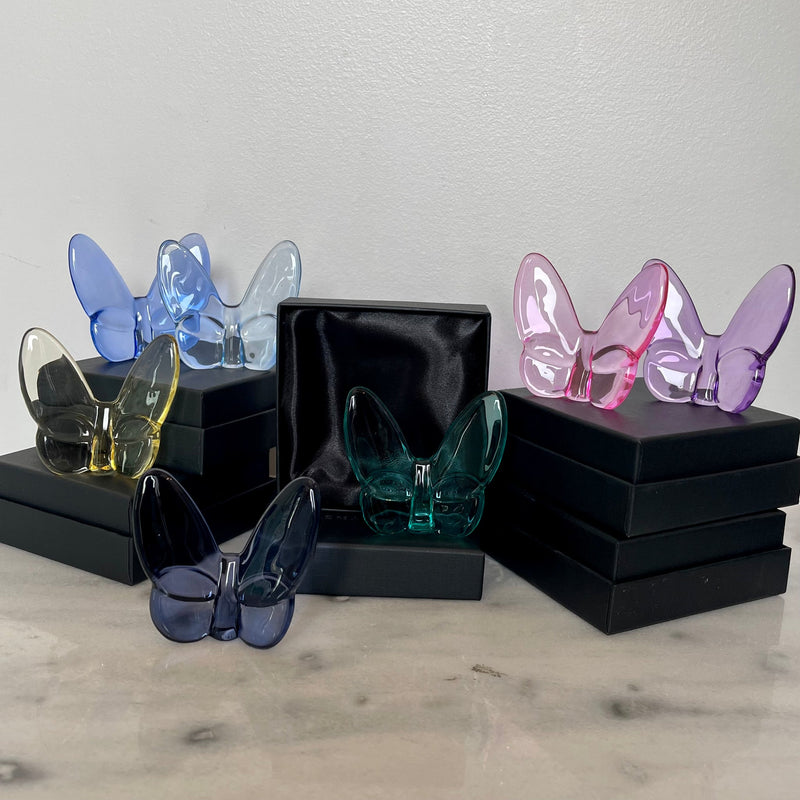 Le Mariposa Exclusive Crystal Butterfly Home Decor in Navy