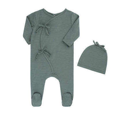 Tricot Bebe Bamboo Kimono 3pc Footie set