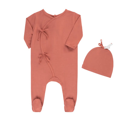 Tricot Bebe Bamboo Kimono 3pc Footie set