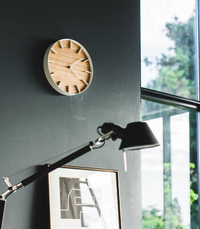 Modern Wood and Metal Wall Clock