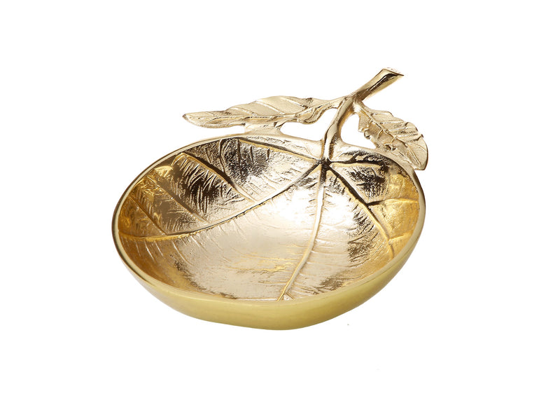 Gold Leaf Dish - 8.25"L