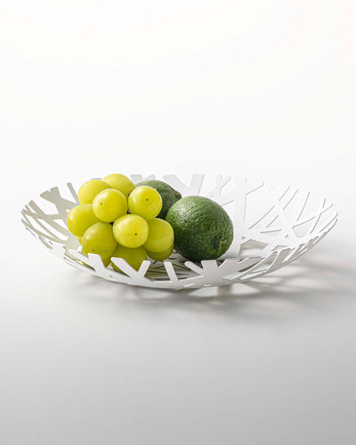 Birds Nest Woven Metal Fruit Basket Bowl