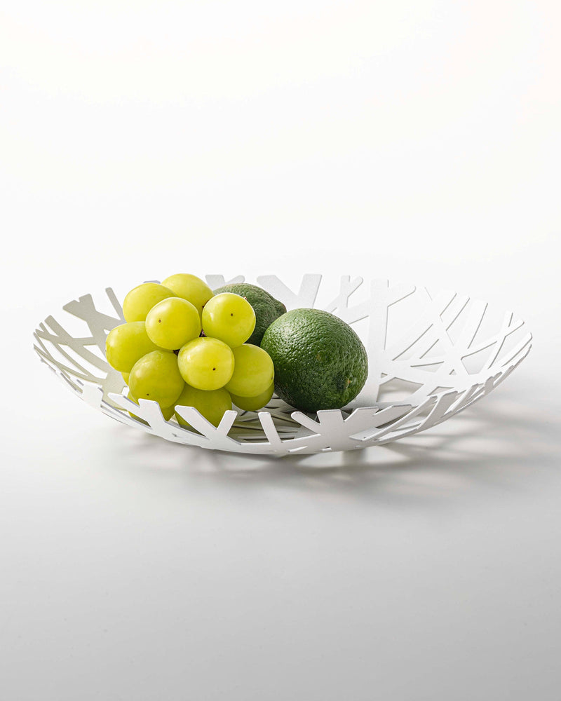 Birds Nest Woven Metal Fruit Basket Bowl