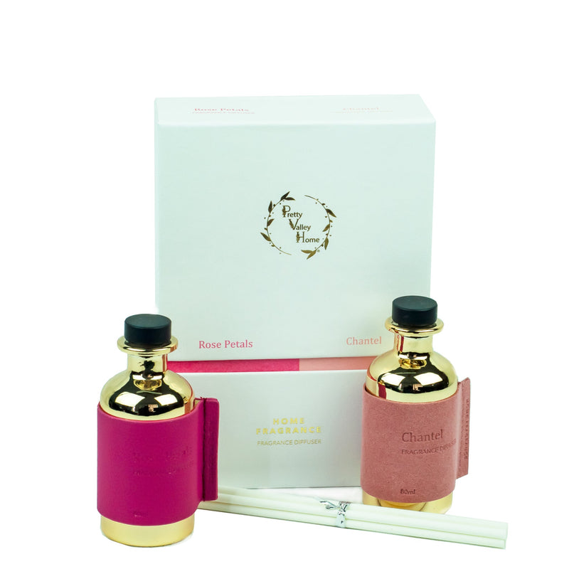 Reed Fragrance Diffuser Set Rose Petals Chantel Combo