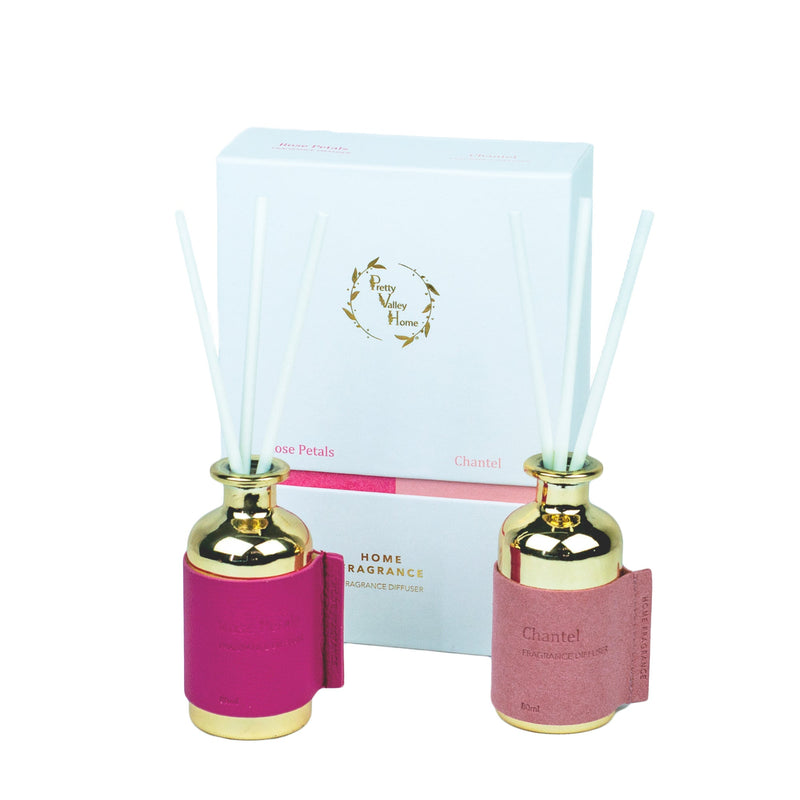 Reed Fragrance Diffuser Set Rose Petals Chantel Combo