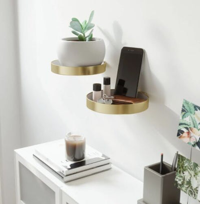 SET OF 2  PERCH SHELVES