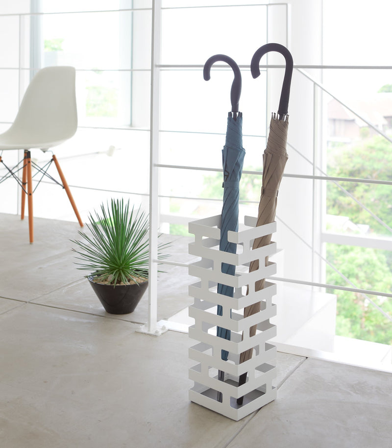 Square Brick Design Steel Umbrella Stand