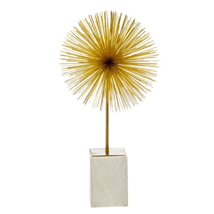 Gold Starburst On Marble Stand