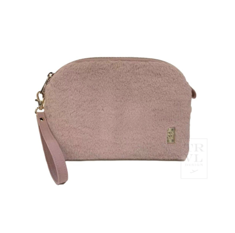 TRVL Luxe Faux Fur Dome Clutch