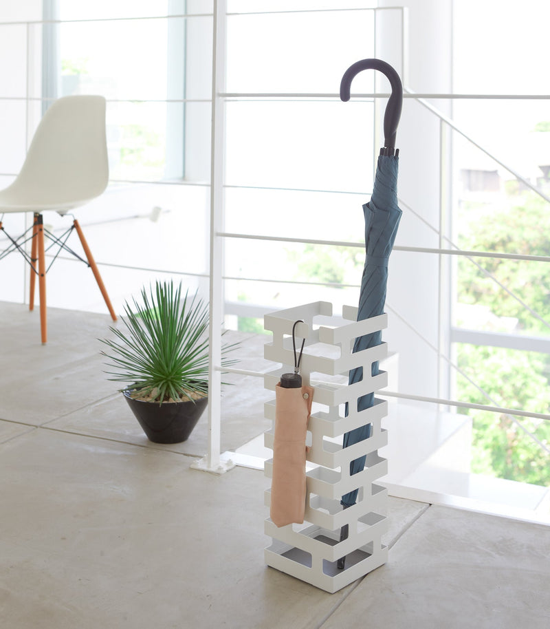 Square Brick Design Steel Umbrella Stand