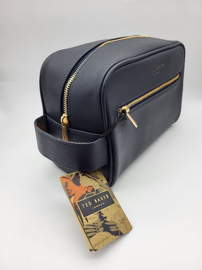 NEW TED BAKER LONDON Men's Navy Wash Bag with accessories