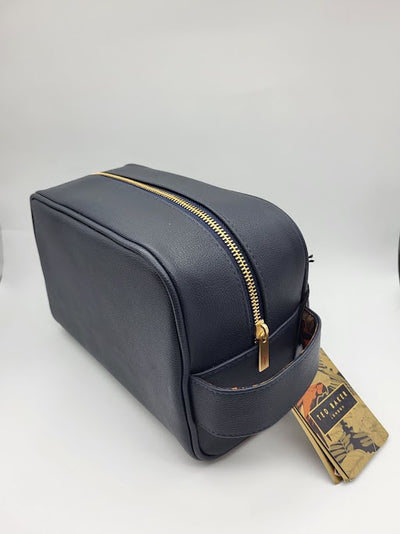 NEW TED BAKER LONDON Men's Navy Wash Bag with accessories