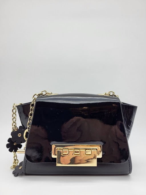 Black Zac Posen Style Genuine leather Evening Bag