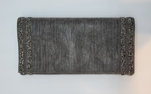 Pewter Grey Flip Clutch