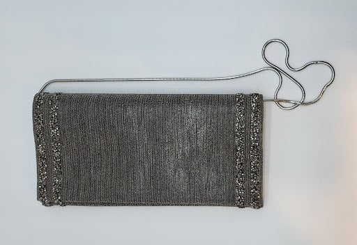 Pewter Grey Flip Clutch