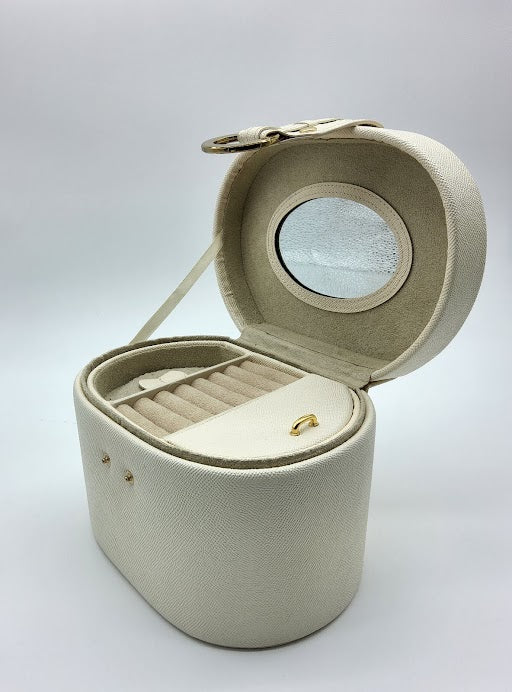 Ivory Genuine Leather Jewelry Box