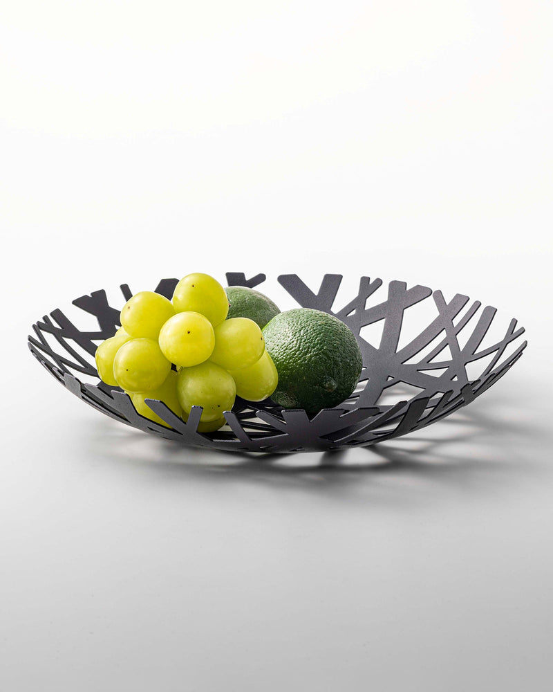 Birds Nest Woven Metal Fruit Basket Bowl